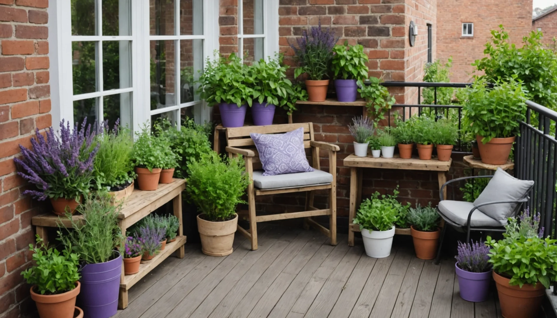 herbes pour jardinière de balcon