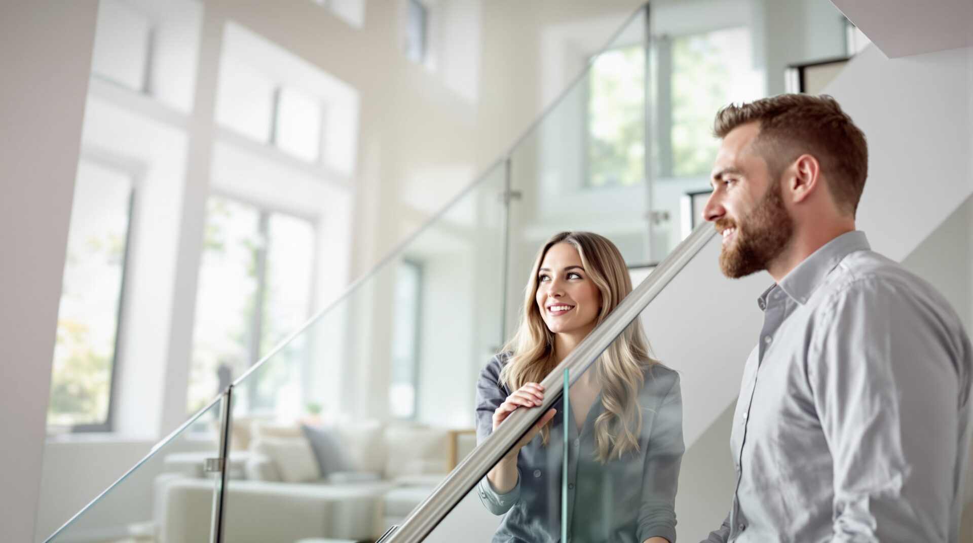 garde corps en verre escalier
